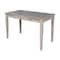 International Concepts Writing Desk with Drawer 26 in D X 26 H, 30 W X Hardwood, Washed Gray Taupe OF09-41 - alternate 2